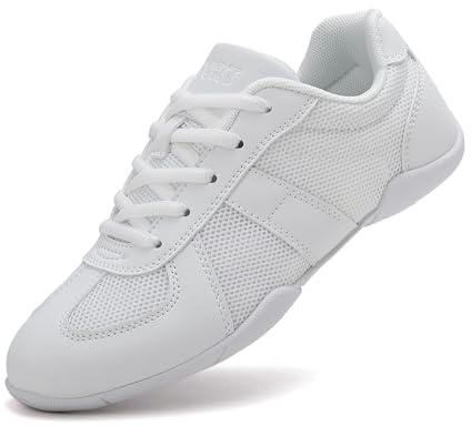 Kvwqoty Zapatillas de Cheerleading para Niña y Mujer Blancas Talla 34