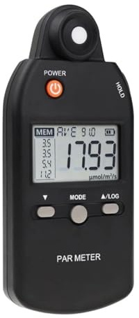 PAR Meter Illuminance Meter PPFD Sensor Full-Spectrum Record Function Indoor Outdoor Plant Light Meter for Indoor Outdoor