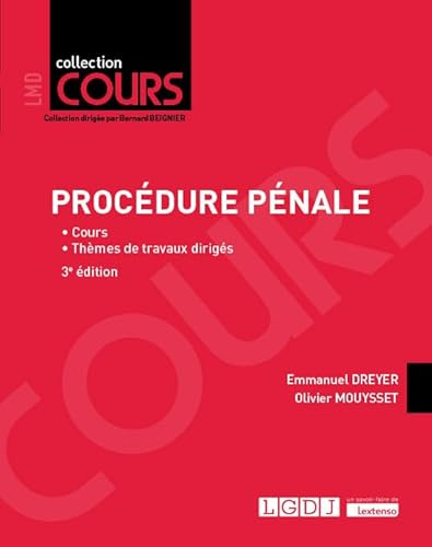 Procédure pénale: Cours - Thèmes de travaux dirigés