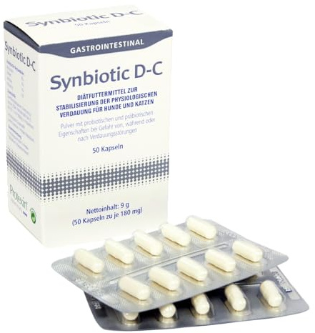 Synbiotic D-C cibo dietetico capsule per cani/gatti 50 pezzi