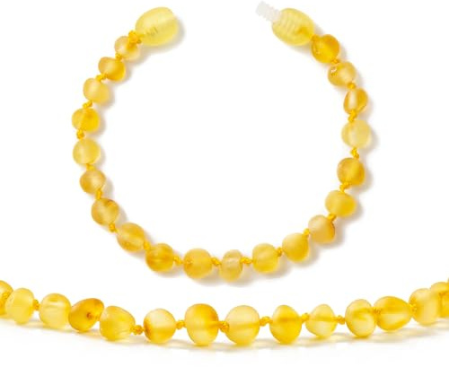 Cici's Story Ambre Bracelet(Unisex)(Butterscotch Raw) - 18cm - 100% Plus Haute Qualite Certifie l'Ambre la Baltique Authentique Bracelet
