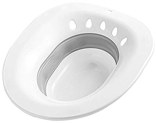 Sitzbäder Badewannenbecken Schwangere Frauen Postpartum Hämorrhoiden – MissZM, faltbar, hängende Aufbewahrung, großes Fassungsvermögen, Private Care Waschen, Anti-Überlauf-WC-Sitz