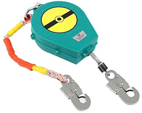 QMZDXH Höhensicherungsgerät, Absturzsicherung für Dachdecker, Personenfallbegrenzer mit Haken Absturzsicherung Für Dachdecker 5m/7m/10m/15m/10m/20m