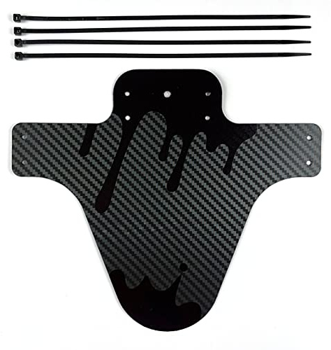 INION - Mud Guard Schutzblech Carbon Look Spritzschutz MTB Kotflügel für Vorne oder Hinten inkl. Kabelbinder -
