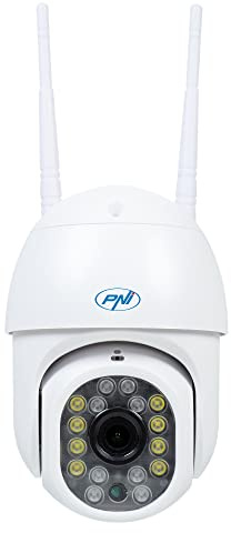 PNI IP440 WLAN-PTZ-Funk-Videoüberwachungskamera, 4 MP, digitaler Zoom, Micro-SD-Steckplatz, eigenständig, Bewegungserkennungsalarm, Bewegungsverfolgung