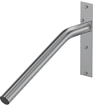 HUHJYUGE Handlauf Treppe Edelstahl, Gelander Treppe Anti-Rutsch Pflegeleicht, Sicherheits Treppengeländer, Aussen Haltegriffe mit Zubehör, für Drinnen, Draußen, Villa, Korridor