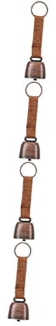 ABOOFAN 4stücke Hängende Glocke Für Outdoor-aktivitäten Vintage Metallwarnung Für Wanderungen Camping Und Radfahren Einfach Zu Montieren Tragbar Und Vielseitig Einsetzbar Mit