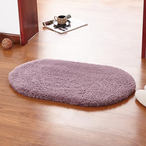 Fansu Alfombra Baño Morado 40x60cm, Absorbente, Antideslizante, Lavable a Máquina