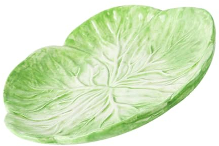 PRETYZOOM Assiette À Dîner En Céramique De Dessin Animé De Chou Assiette À Salade De Fruits De Chargeur De Chou Plateau En Forme De Fleur D'apéritif Plat À Sushi En