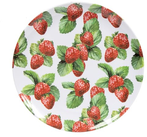 Lesser & Pavey Strawberry Field Side Plate Dinnerware Patterned Serving Dish Summer Design