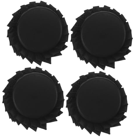 ANDRESLAD Accessoires de Réparation de Parapluie en Plastique Noir, Embouts Résistants à L'usure, 4 Pièces Capuchons de 6mm et 8mm pour Parapluie Pliant Balcon Plusieurs styles