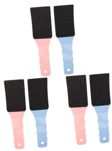 minkissy 6stücke Doppelseitige Fußfeilen Für Fußpflege Ergonomische Fußschrubber Für Sanftes Peeling Von Hornhaut Und Abgestorbener Haut Für Anwendung Dusche