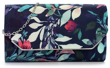Tamaris Amalia Flower Clutch Blue