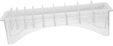 FRCOLOR 10grids Hair Clipper Limit Comb Plastic Display Box Barber Cutting Guide Comb Storage Container for Hair Salon Supplies