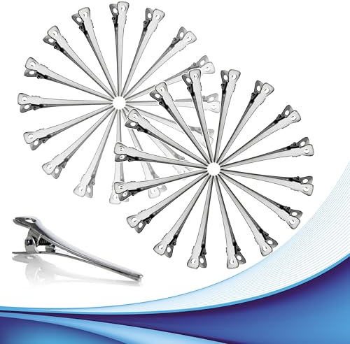 Becchi di Cicogna 144 pz - Fermagli per capelli a becco d'anatra Clip per capelli in metallo pinze adatte allo styling dei capelli. Mollette per acconciature Donna Ragazza per Casa e Salone.