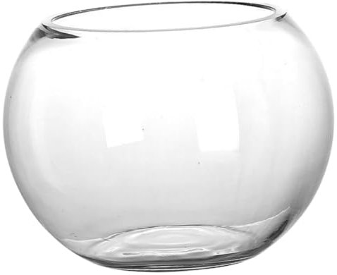 Alipis Fischglas Für Schreibtisch Rundes Transparentes Goldfischbecken Hochwertigem Für Pflanzen Und Fische Geeignet Für Büro Und Dekoration