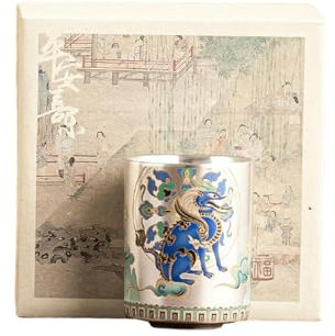 Qilin Cup - Set da tè Kung Fu in argento, 66 ml, creativo e personalizzato, per bere il tè della casa e per l'ospitalità