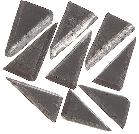 Tofficu 9pcs Iron Wedge for Hammer Handle Splitting Wedge Reinforcing Installation Supplies Practical Woodworking Tools and Accessories for Handle