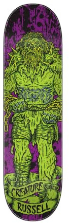 CREATURE Russell Vikings of Hesh Law XX Pro 8.75in x 32.15in Skateboard Decks