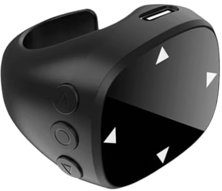 Anillo Desplazamiento Teléfono, Deslizador Táctil Inalámbrico para Dedo, Tecnología Vestible para Trabajo Presentaciones Streaming Fotos Lectura Música Redes Sociales Juegos