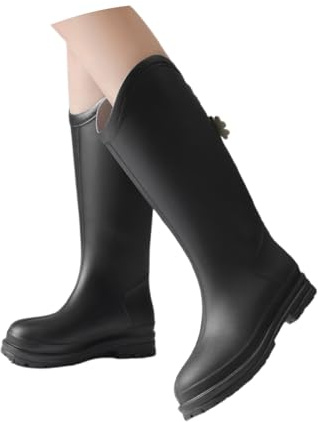 stivali da donna in gomma stivali da pioggia da donna, antiscivolo, comodi, leggeri, lunghezza al polpaccio, per esterni, escursionismo, campeggio, uso quotidiano, scarpe da donna 43
