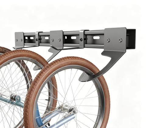 Soporte de almacenamiento para bicicletas de acero, estante de exhibición resistente de 226 kg, capacidad para hasta 3 bicicletas y 2 cascos, para el tiendas minoristas, garajes