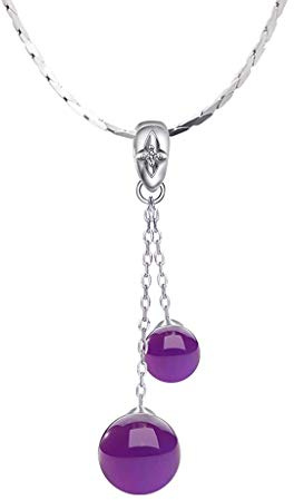 Halsband för Kvinnor Flickor S925 Inläggningar Granat Artikel Hänge Dam Smycken Presenter Halsband För Kvinnor Flickor Kedja Med 18 tum Choker Halsband Hushållskranar