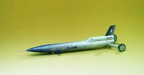 Schreiber-Bogen Blue Flame - Kartonmodell-Bausatz, Maßstab 1:43, Länge 29 cm, Breite 7,5 cm, Höhe 7 cm, Schwierigkeitsgrad 1, Erwachsene, Unisex, Modellbau, Nicht faltbar