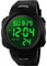 VDSOW Men's Waterproof Sport Watch with Alarm/Stopwatch, Large Wrist Military with LED Backlight, Black, S, Strap, Black, S, Strap