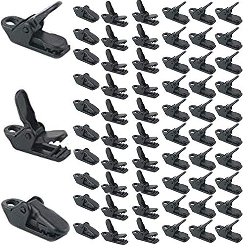 Zelt Clips Set Plane Clips Kleine Clamp Plane Planenhalter Clips Planen-Klemmen, 50 Stück Winddichte Markisen Clips Clamp Clips Camping Vorzelt Klemme Clips Kunststoff Krokodilklemme für Outdoor