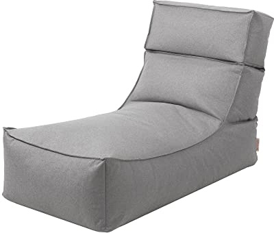 blomus Stay Outdoor-Lounger | Stone | Textil | 120 x 60 x 40 cm | Wasserabweisend | Schnelltrocknend | Wetterfest | Als Relaxliege oder Sitzsack für Balkon, Garten und Terrasse