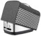 Yarwo Housse de Grille-Pain 2 Tranches avec Poches et Poignée Supérieure, Housse en Nylon Compatible avec la plupart des Grille-Pains 2 Tranches Standard, Gris avec Grille