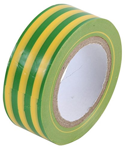 Pro Power Cinta aislante de 19 mm x 8 m, verde/amarillo