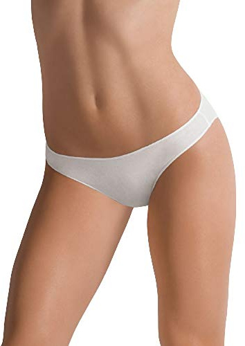 6 Mini Slip Donna Cotonella Vita Bassa Cotone Elasticizzato Finitura Extra Comfort Invisibile 3487 (Bianco, x_l)