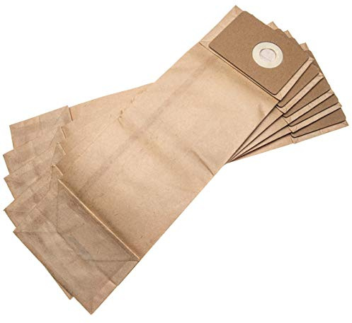 vhbw 5X Staubsaugerbeutel Ersatz für Nilfisk 107413586, 1471058500 für Staubsauger - Papier, 40,9cm x 12,9cm, braun
