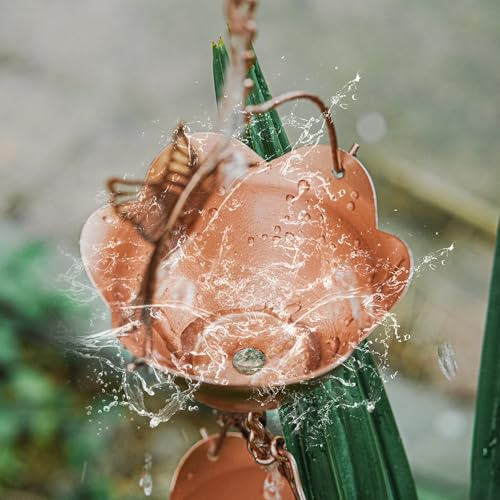TZSSP Rain Chains Decorative Rain Chain Bell, 8-1/2 Length, Hummingbird