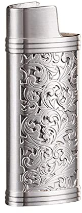 Uposao Étuis À Briquet Vintage Mini Étui À Briquet Étui De Protection pour | Briquet en Métal Étuis À Briquet avec Motif De Fleurs Étui À Briquet Réutilisable pour Étui Extérieur, 6cmx2.4cmx1.3cm