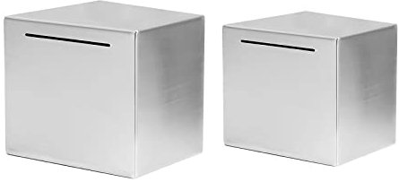 RUTAVM Sparschwein Hochzeit Edelstahl-Safe-Geldsparkasse Kann Nur Geld Sparen, Kann Aber Nicht Herausgenommen Werden. EIN Tolles Geschenk Für Jedes Kleine Mädchen Sparschwein Groß (Size : L)