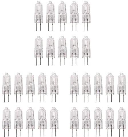 JOJEJUN 30 x G4 Alogene 10 W, lampadine Bulb, bianco caldo, 12 V, 3000 K