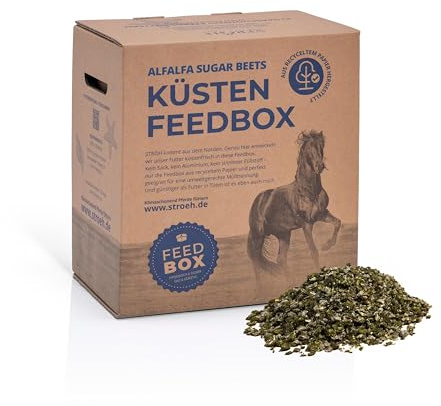 StrÖH Küsten Alfalfa Sugar Beets Granulat 30kg Feedbox Fördert Gewichtszunahme & Muskelaufbau
