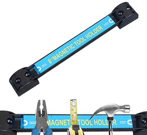 Huasean Striscia portautensili Magnetica,Barra Magnetica per Attrezzi per impieghi gravosi - Grande capacità e Strisce magnetiche Regolabili per Garage e banco da Lavoro