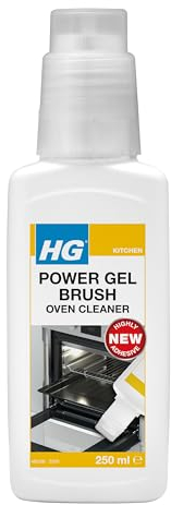 HG Power Gel Brush Oven Cleaner, Professional Grade Heavy Duty Cleaning Kit, Gas & Electric Oven or Air Fryer Cleaner & Degreaser, Fan Oven Cleaner & Effective Kitchen Cleaner - 250ml