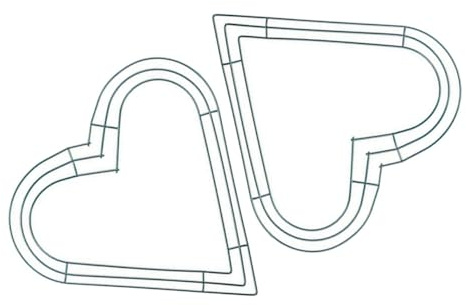 Gogogmee 2pcs Boxwood Wreath Frame Metal Wire Wreath Support Diy Floral Ring Decorations Set