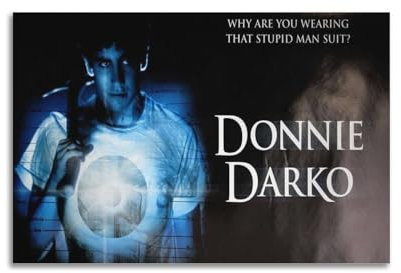 AAHARYA Donnie Darko Filmposter, abstraktes Bauernhaus, Galerie, ästhetische Raumdekoration für Schlafzimmer, Badezimmer, ungerahmt, 40 x 60 cm