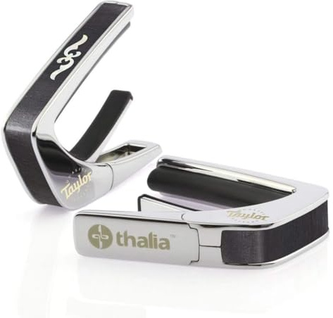 Taylor by THALIA Kapodaster mit Chrom-Finish, 400er-Serie, Ebenholz mit Perlmutt Renaissance Griffbrett-Marker