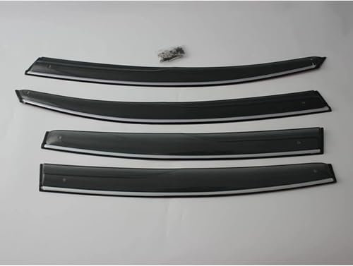 WSYLJX Windabweiser Autofenster für Tiguan 2010-2016, Seitenschlitze Wind Deflectors Regenschutz Externes Zubehör, Auto Fenster Visier Wind