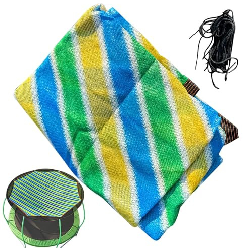 Trampolin Überdachung Abdeckung Trampolin Sonnenschutz Sonnensegel UV-Beständige wasserdichte Trampolinschutz Abdeckplane Für 6/8/12 Stangen Trampoli-ne