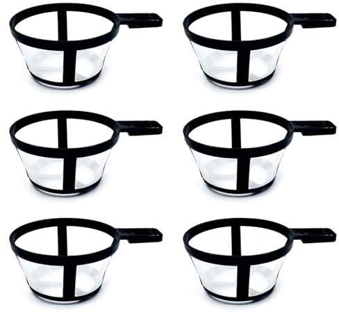 Limtula Paquete 6 Filtros Café Nylon Resistentes Colador Reutilizable Y Fácil Usar para Sabor Sabroso Y Suave Café