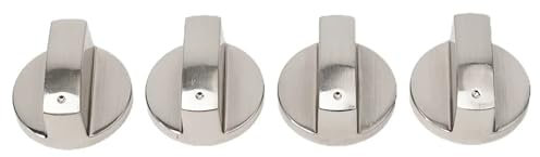 WXBCDS Drehknopf Küchenherd, Elektroherd, Schalter, Bedienknöpfe, Gasherd, Knöpfe, Teile, Silber, Zinklegierung, Kochgeräte