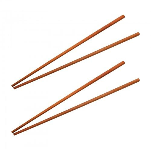 2 Pairs Chopsticks, 30cm Reusable Wooden Kitchen Chopsticks, Chinese Chopsticks, Long Non-Slip Chopsticks for Kitchen and Dining